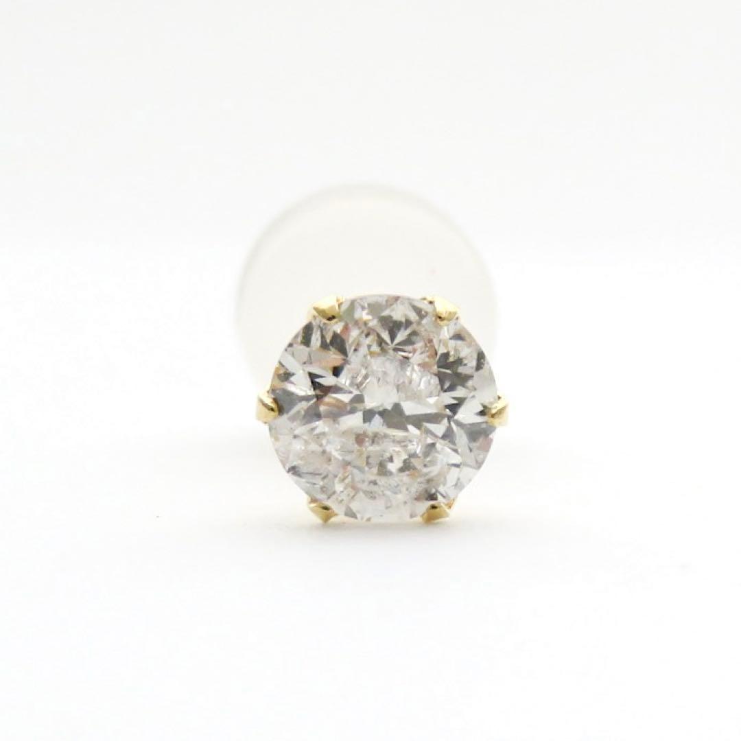 ひ*ー様 新品 K18YG 天然ダイヤモンド 0.35ct 片耳ピアス 激安価格