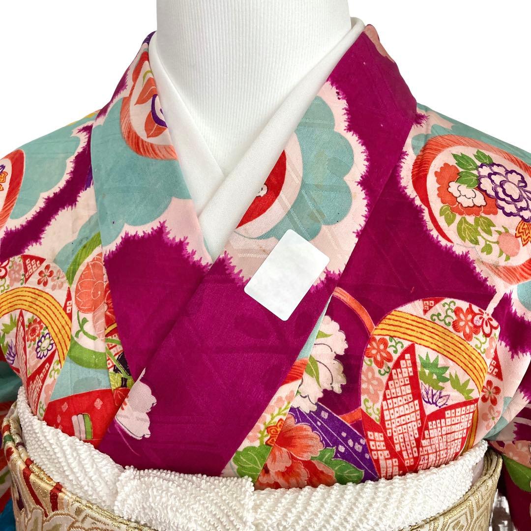 アンティーク 女の子 子供着物 アンティーク着物 ジュニア 袴にも NO2