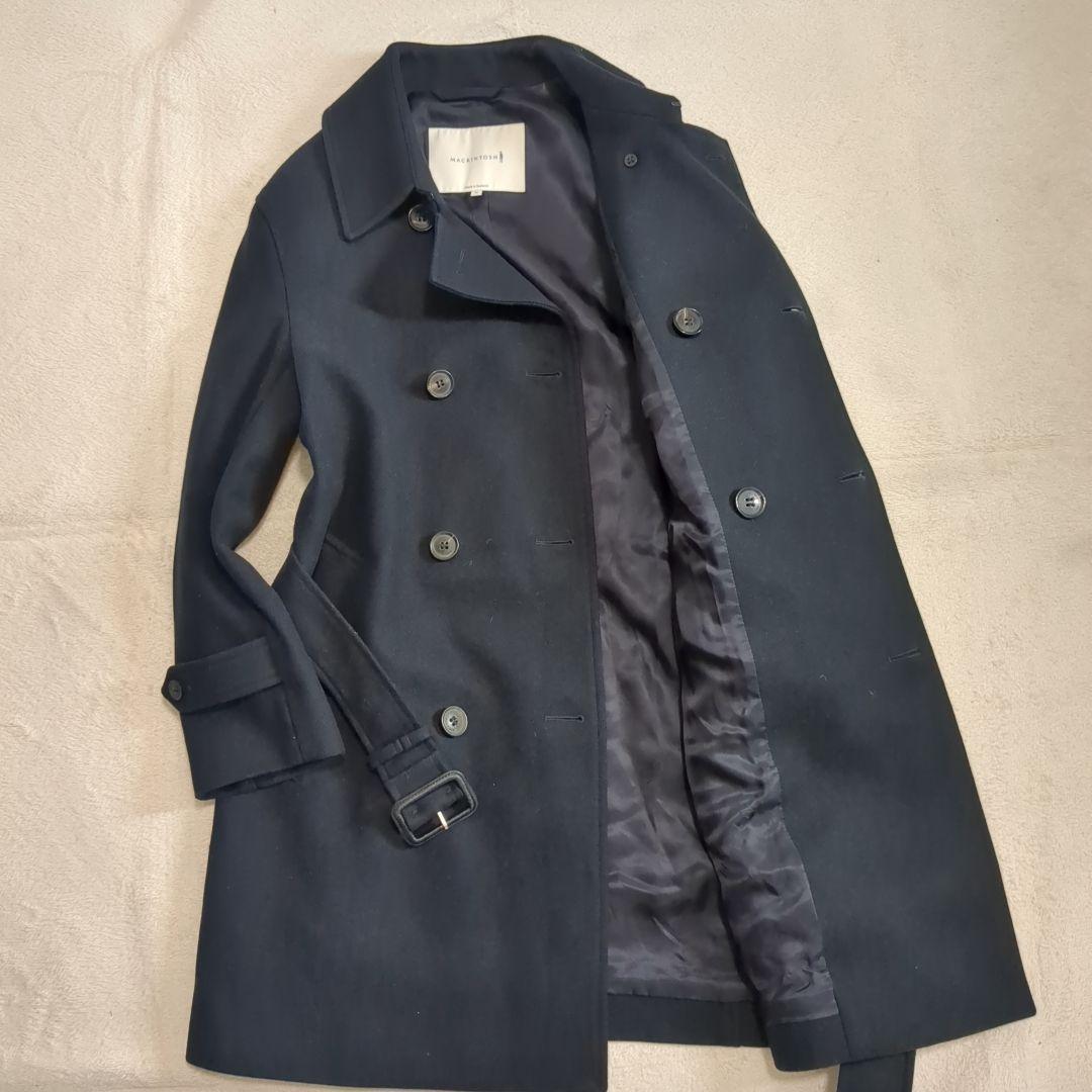 マッキントッシュ フェトラー トレンチコート ダブル ネイビー ベルト