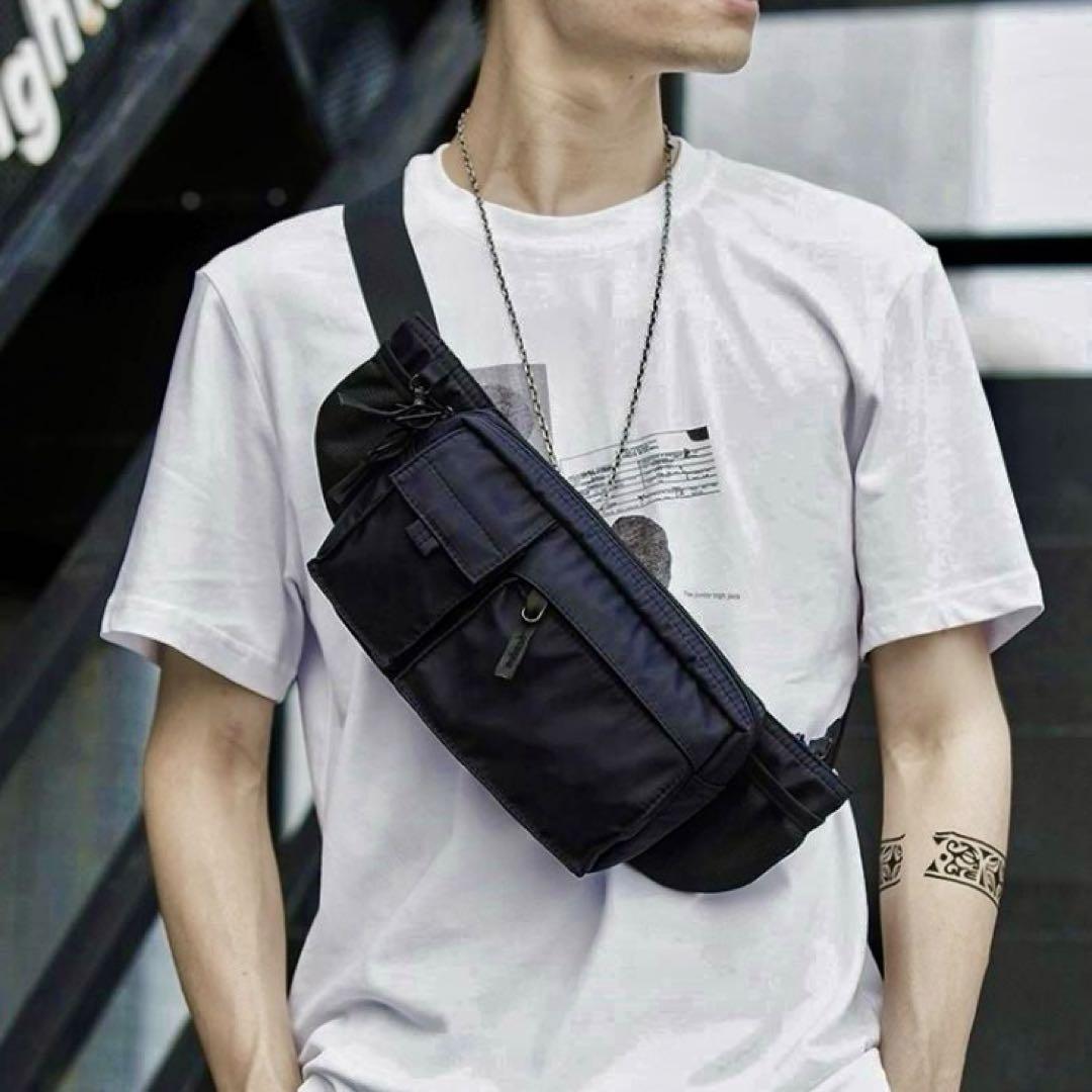 藤原ヒロシ】ヘッドポーター HEAD PORTER ボディバッグ カード付き