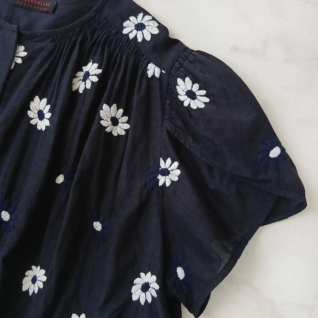美品 トゥモローランド マーガレット刺繍 エンブロイダリー ギャザー