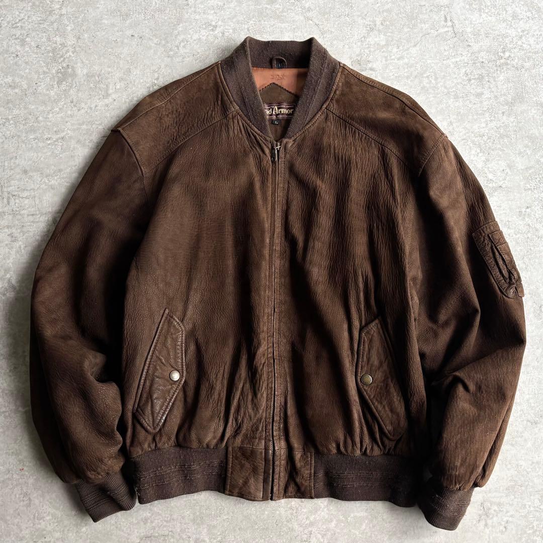 Wind Armor 【M】本革 羊革 レザージャケット MA-1 ブラウン 茶 - メルカリ