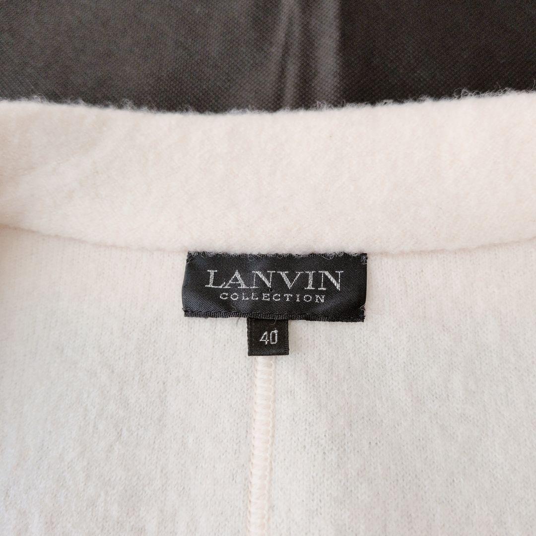 LANVIN ランバンコレクション ジャケット ウール100% リボン 40