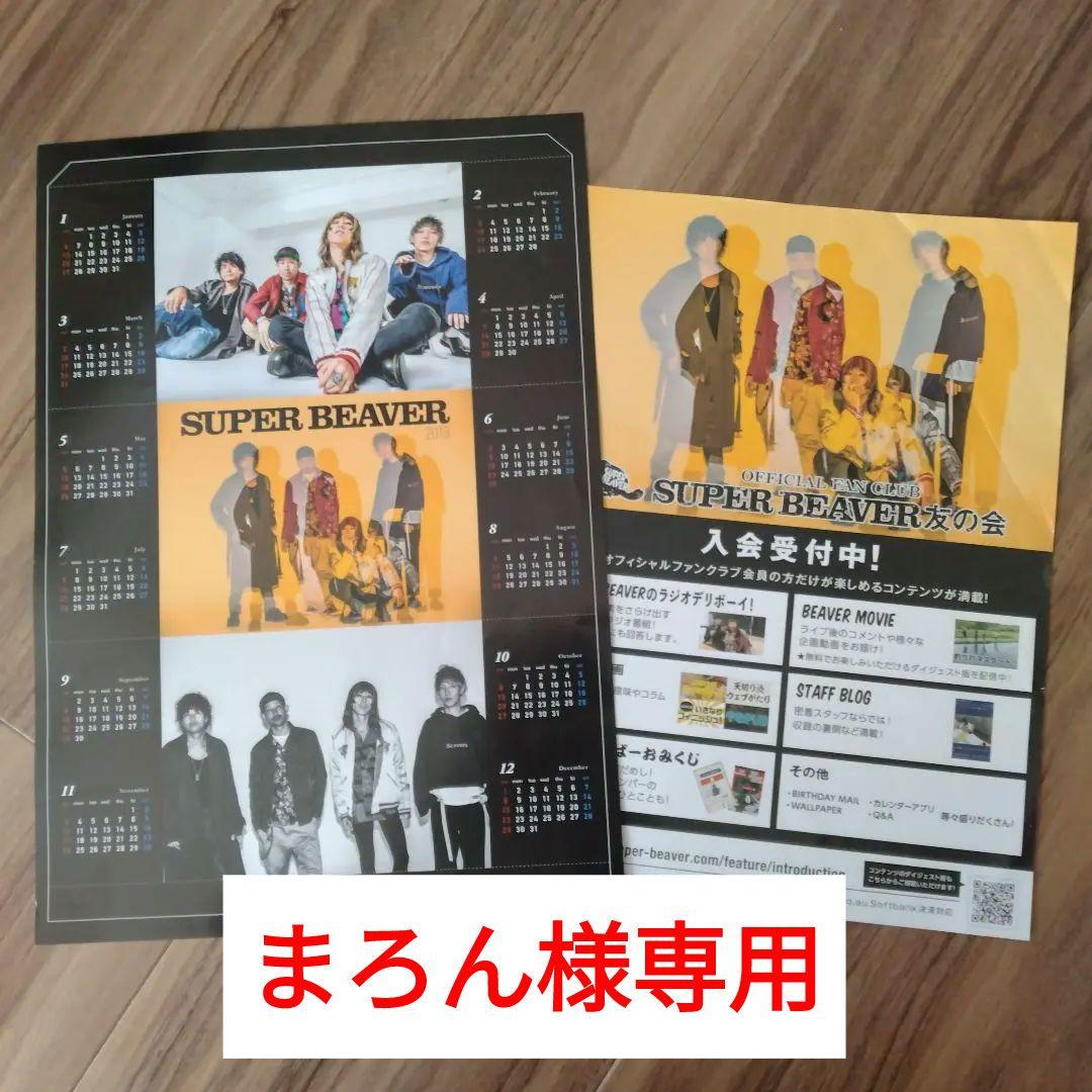 SUPER BEAVER 2019年カレンダー フライヤー 2枚セット - メルカリ