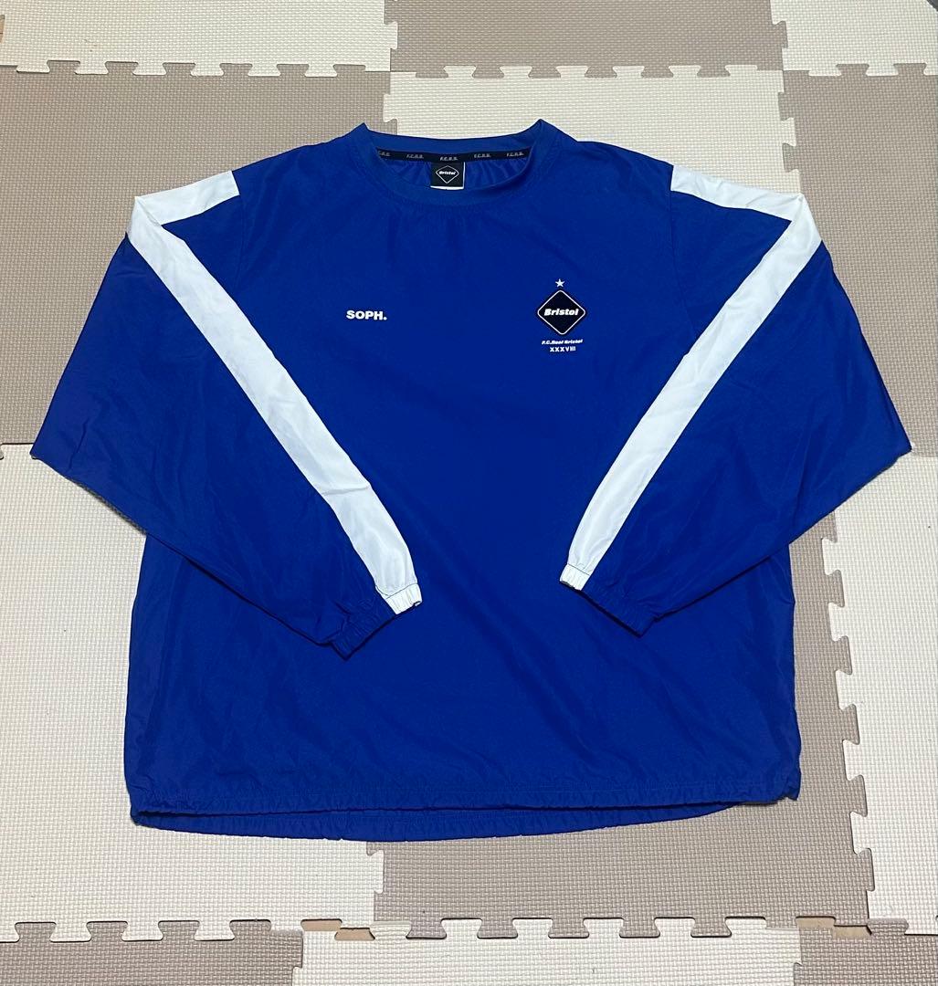 未使用級】F.C.R.B. ブリストル ブルー ピステ L 背面ロゴ 極美品