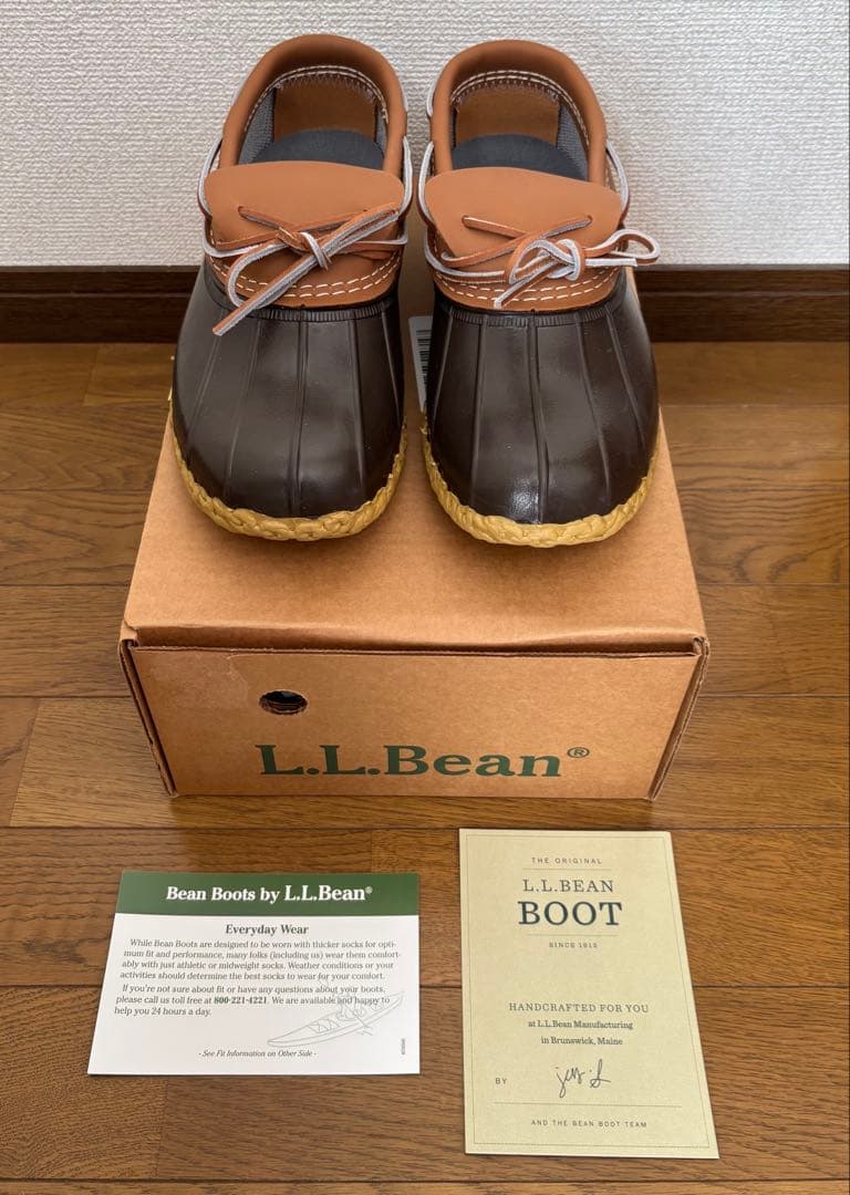 新品　L.L.Bean　エルエルビーン　ビーンブーツ　ラバー　モカシン　サイズ9