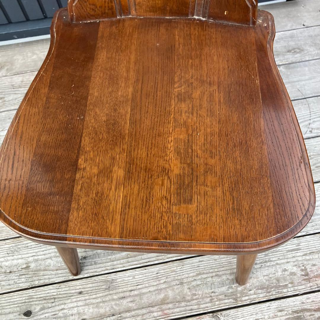 ③ 北欧レトロ カリモク ルスティック 木製ダイニングチェア 古家具