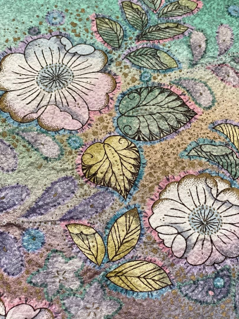 袷 訪問着 辻ヶ花/叩染 正絹 身丈163 - メルカリ