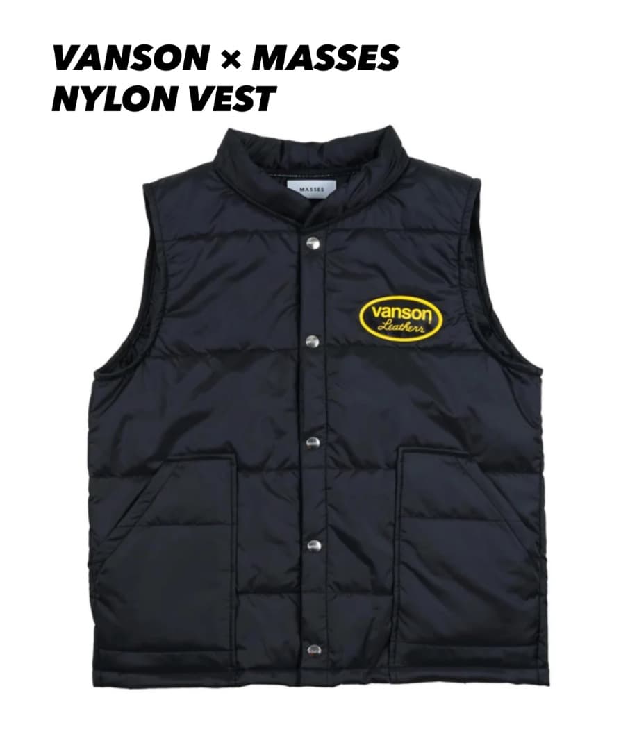 VANSON×MASSES NYLON VEST VANSON×MASSES NYLON VEST | MASSES OFFICIAL ONLI