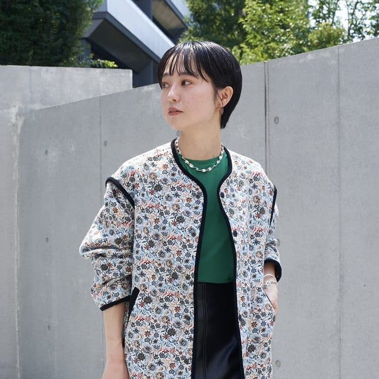 新品【MACPHEE】フローラルゴブラン ノーカラージャケット - メルカリ