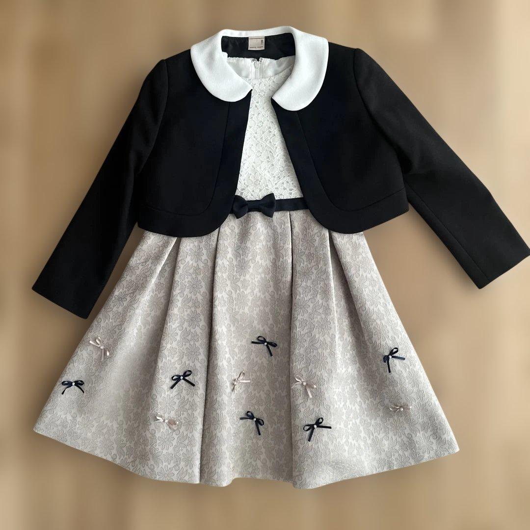 プティマイン 120 フォーマルワンピース ボレロ コサージュ付 卒園式