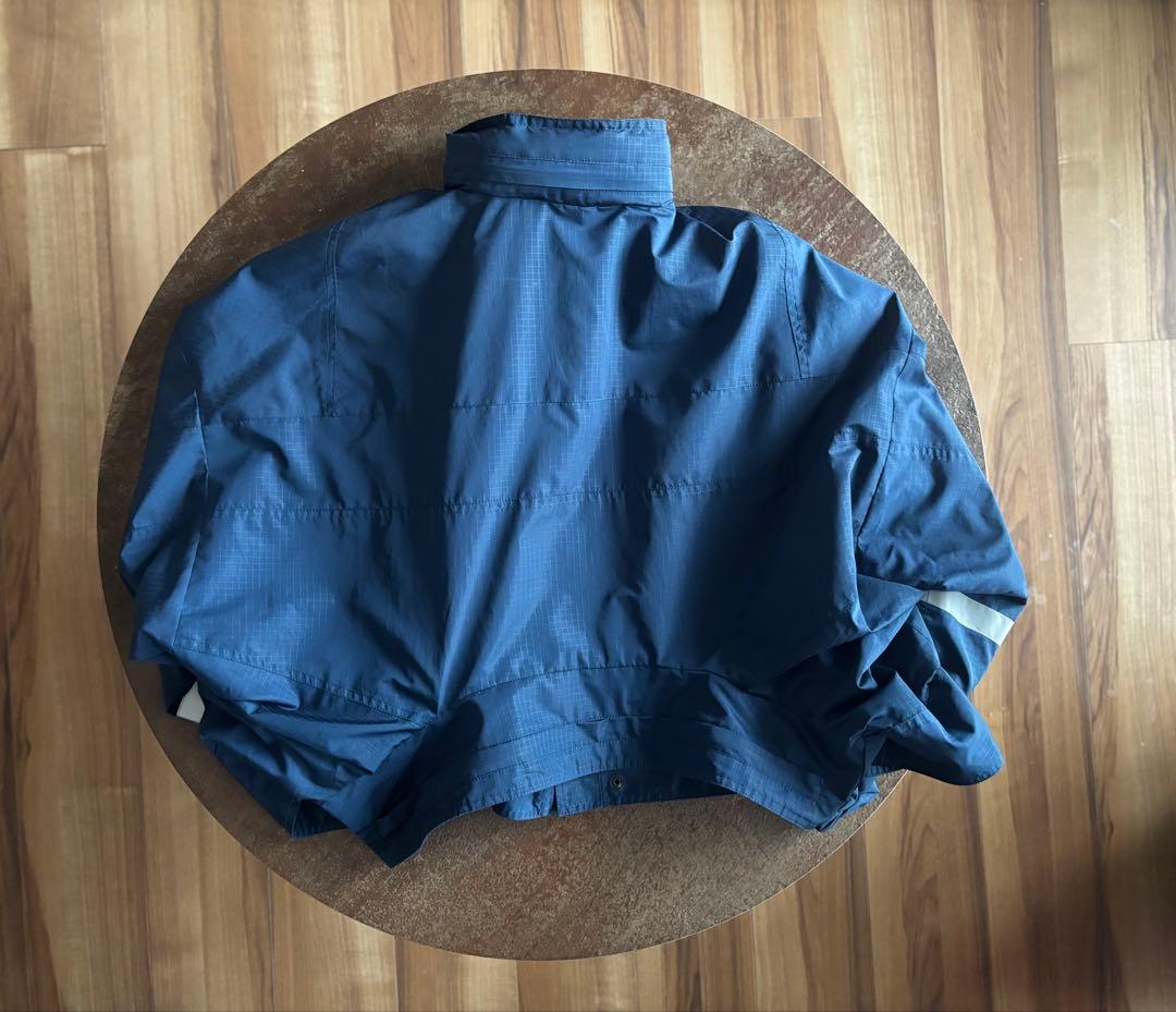 【美品】バレンシアガ 厚手 ナイロン ジャケット 短丈 ネイビー