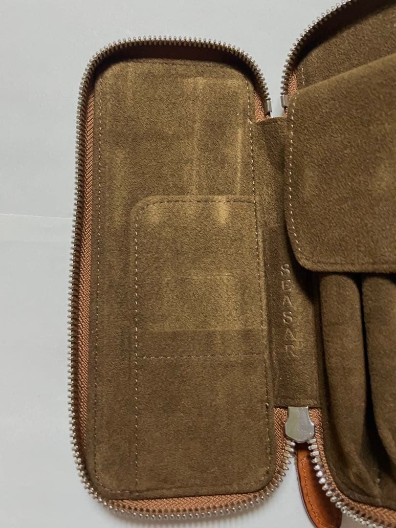 しーさー　seasar ductペンケース　ダクトペンケース　マルゴー　ブラウン