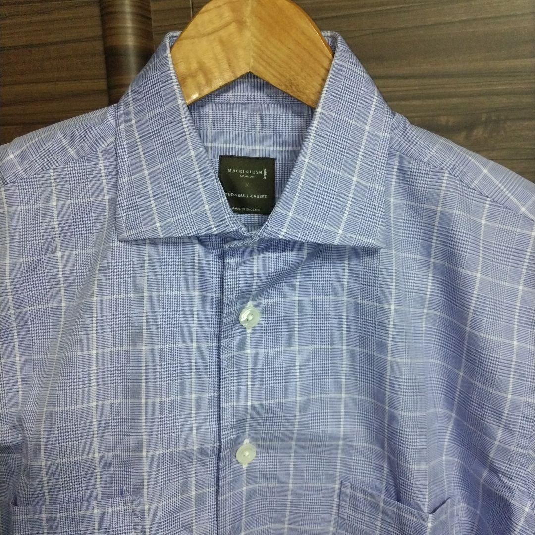 (1回使用)TURNBULL&ASSER ターンブル&アッサー 半袖シャツ S 月曜、Turnbull&Asser ターンブルアッサーのシャツ | シャツと休む