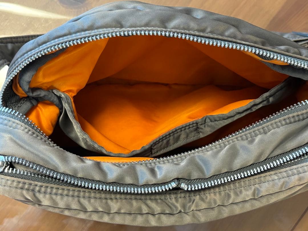 希少 PORTER タンカー ショルダーバッグシルバーグレー 2層式 廃盤品