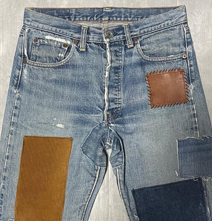 70S リーバイス501 66前期スレキスタンプモデル パッチワーク 雰囲気