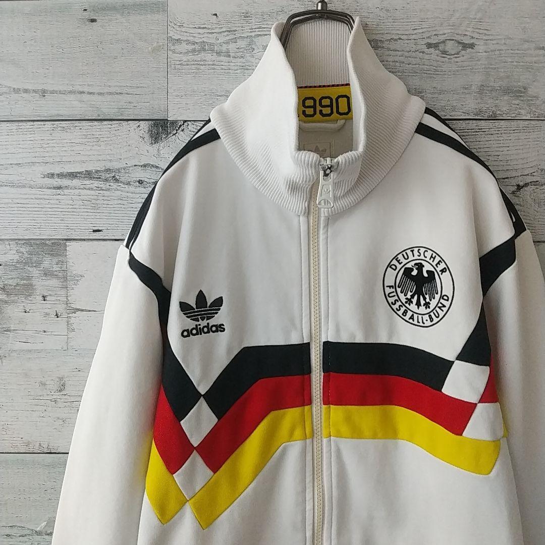 希少☆アディダス ドイツ代表 刺繍ロゴ トラックジャケット 1990年