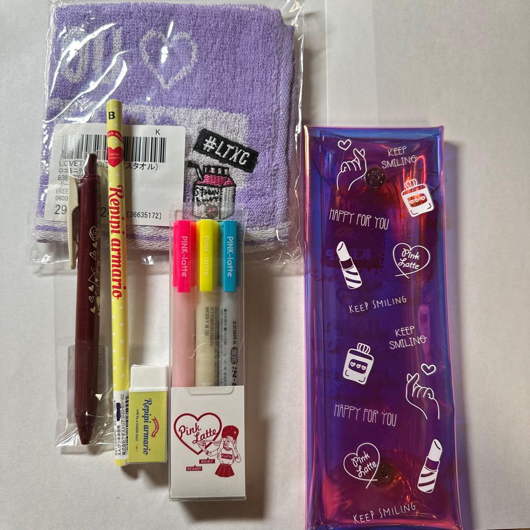 レピピアルマリオ ピンクラテ ラブトキシック 文具セット - メルカリ