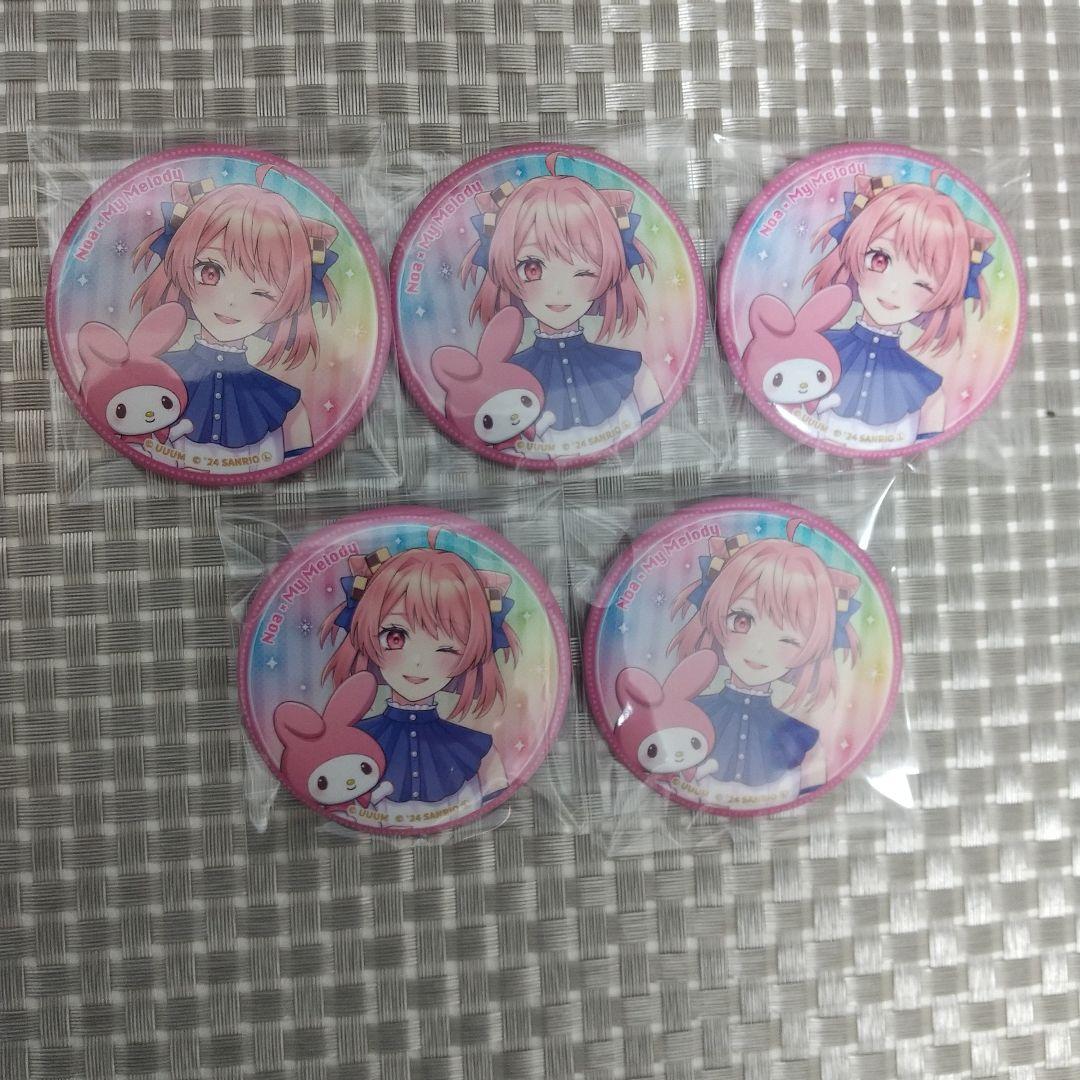 カラフルピーチ】のあさん サンリオコラボ 缶バッジ5個セット からぴち