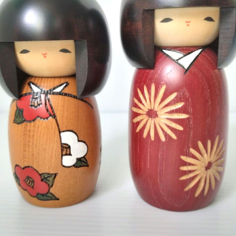 卯三郎こけし こけし 卯三郎 創作こけし 伝統工芸 日本人形 野菊 春の