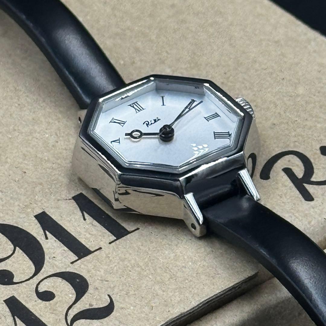 未使用】SEIKO ALBA Riki 八角クロック 腕時計 黒革ベルト - メルカリ