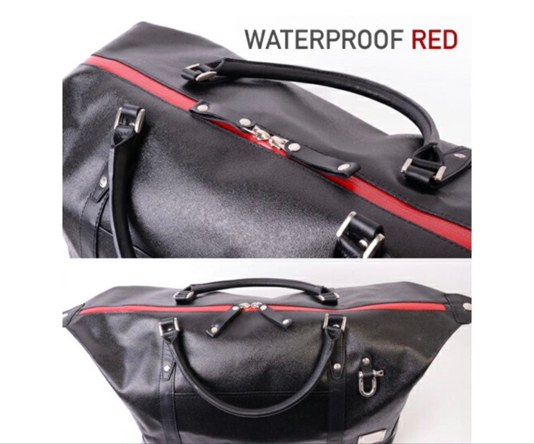 SEAL × 森野帆布 コラボ 2way トラベルボストンバッグ 防水レッド