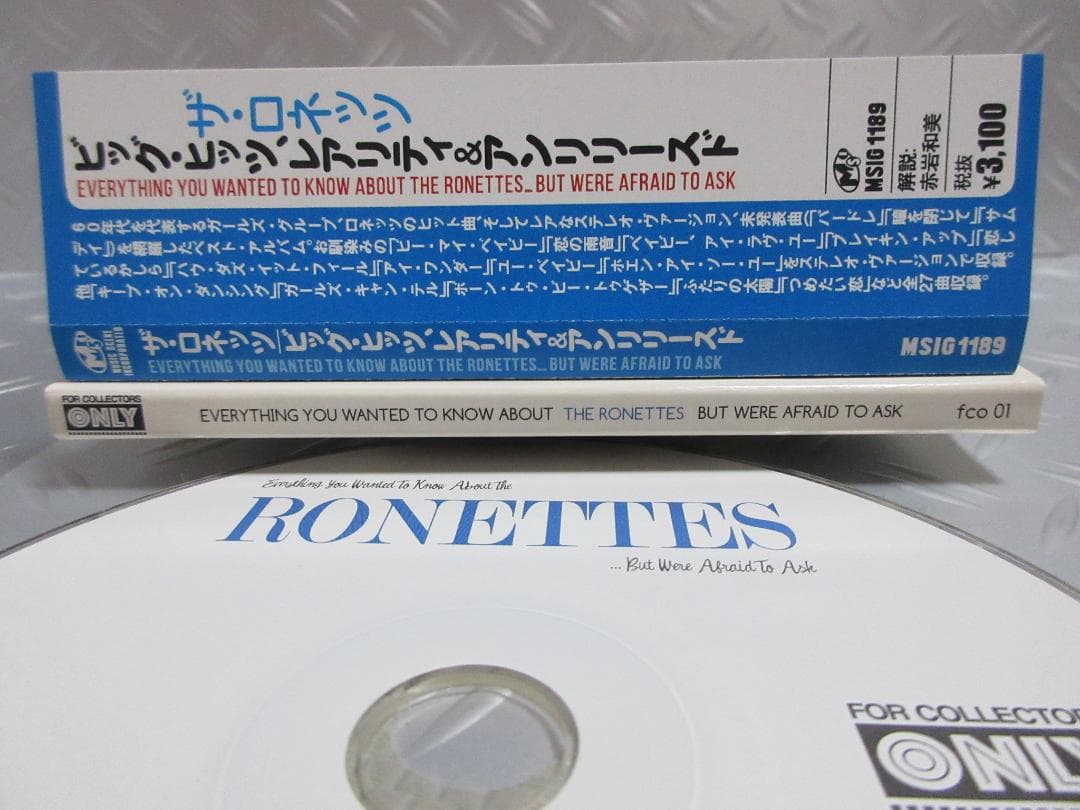 ☆ザ・ロネッツ / ビッグ・ヒッツ、レアリティ＆アンリリースド☆RONETTES