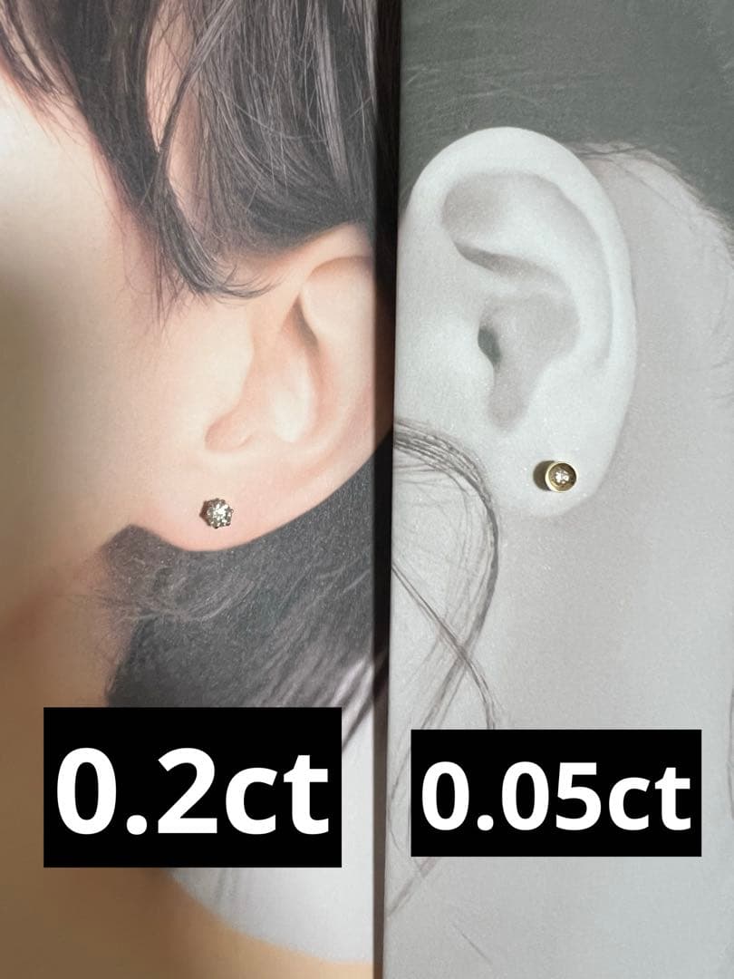 プラチナ900 0.4ct ダイヤモンド　ピアス