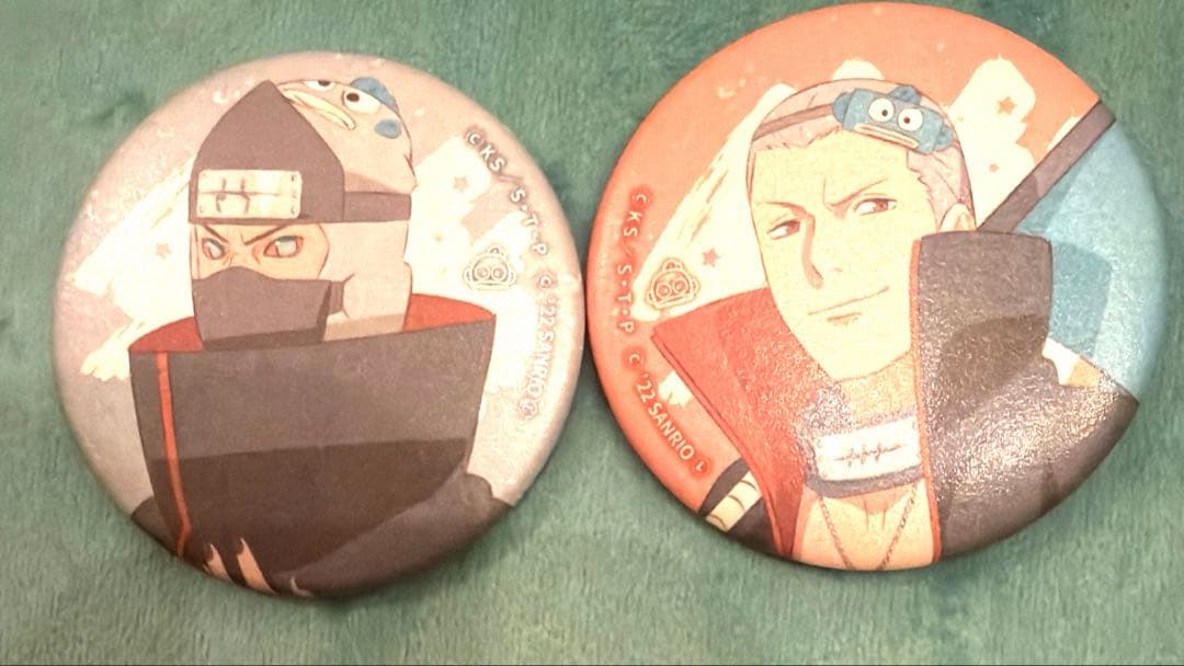 NARUTO サンリオコラボ缶バッジ 飛段 角都 - メルカリ