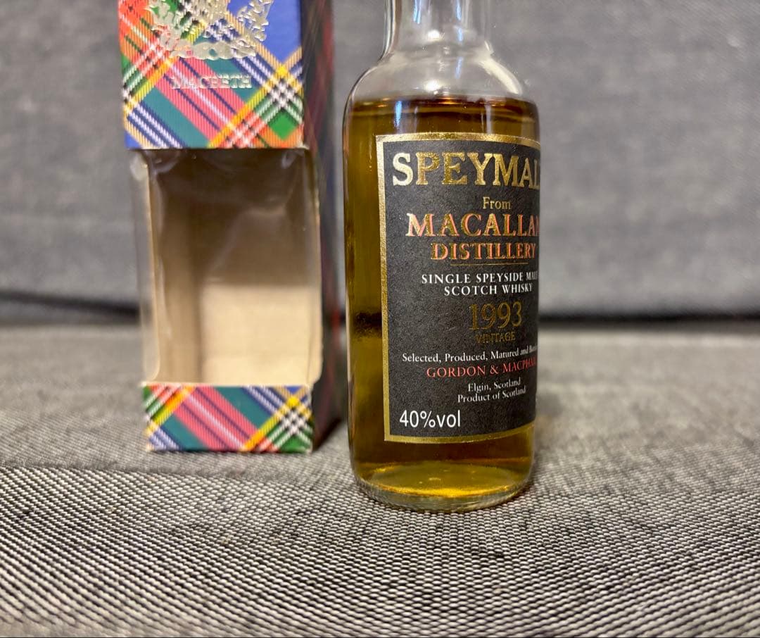 ゴードン&マクファイル スペイモルト マッカラン ミニボトル3本セット