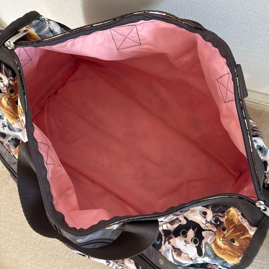 レスポートサック ボストンバッグ ネコ柄 大容量 新品 cosaga.com