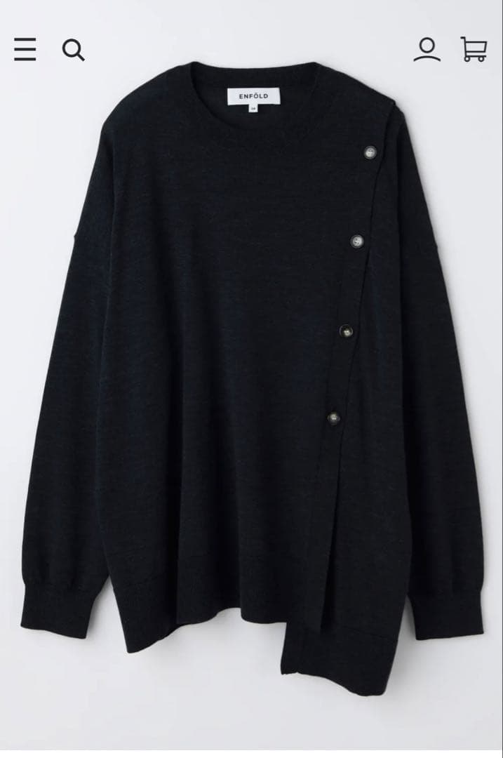 エンフォルド ENFOLD TWO-WAY PULLOVER グレー エンフォルド ENFOLD TWO-WAY PULLOVER グレー - メルカリ