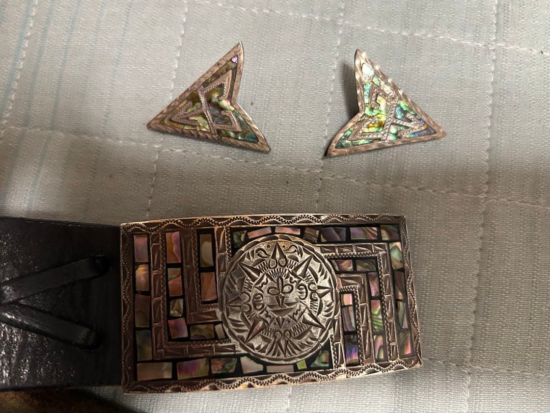 JOYMEX 螺鈿細工シルバー925 購入 ベルト