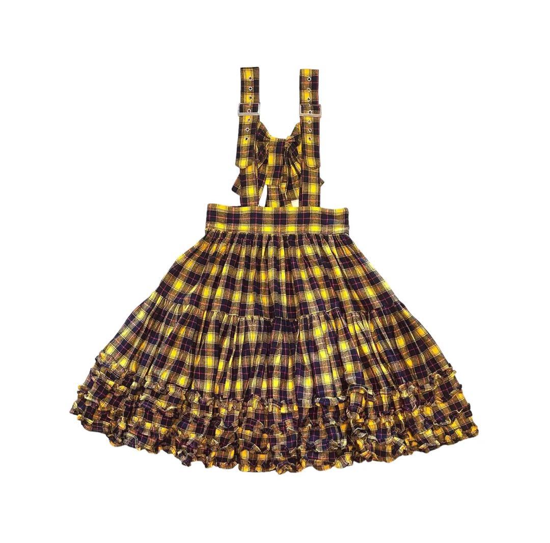 HEIHEI 吊りリボンスカート YELLOW - メルカリ