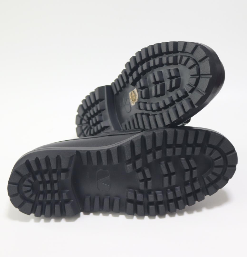 165,000円新品【ヴァレンティノ ガラヴァーニ】Vロゴ ローファー 黒 26