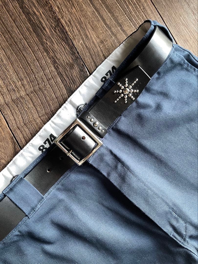 ディッキーズ874専用スタッズベルト 昭南ベンズ シルバー HTC CALEE