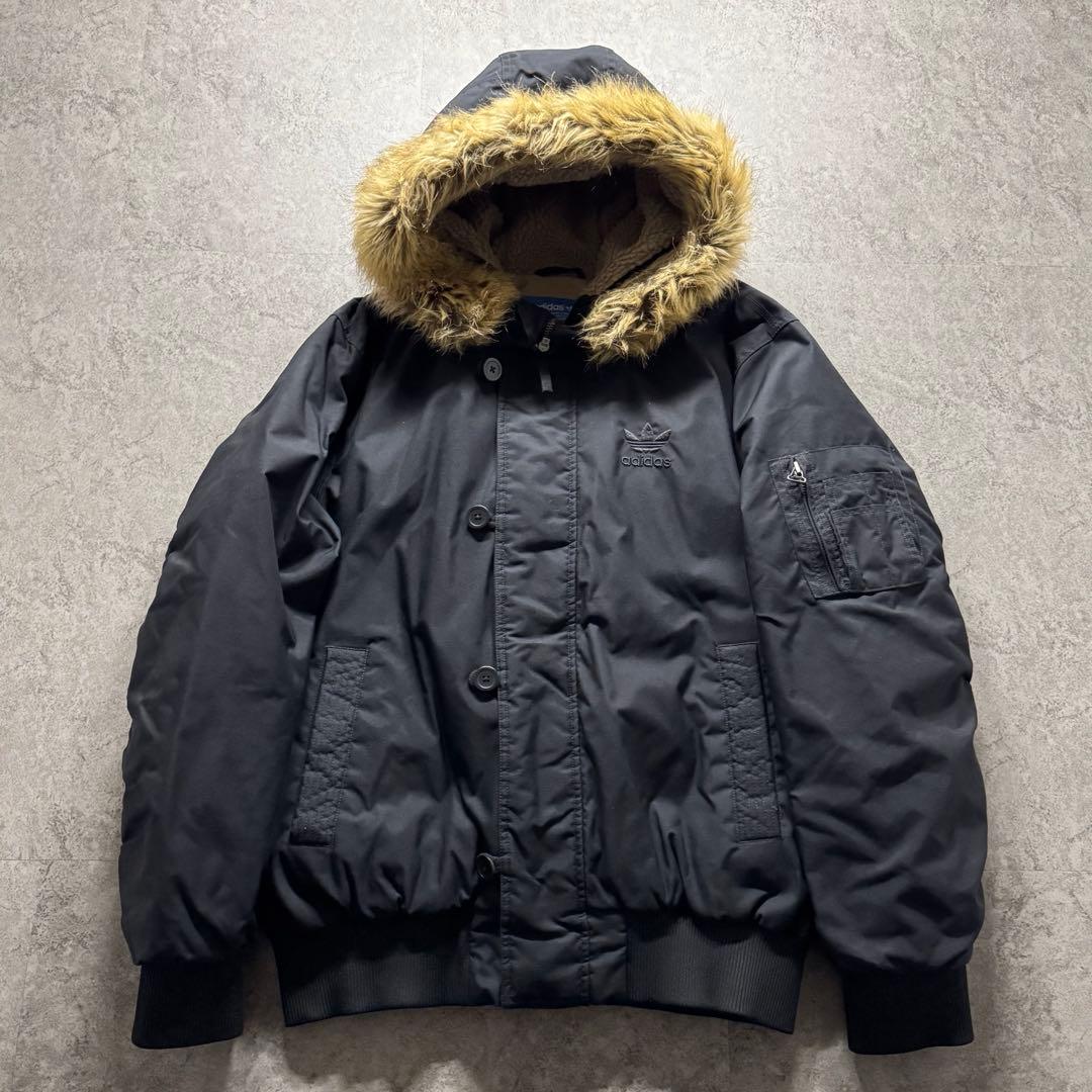 極美品】adidas アディダス L n2b フライトジャケット 短丈 ファー