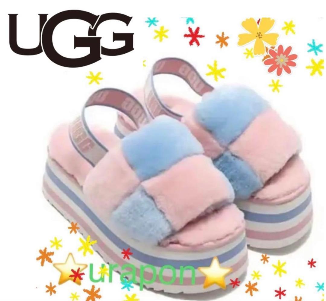 超激レア・超入手困難✨②美品✨24.5～25素足✨UGG✨ディスコ チェッカー UGG - 超入手困難✨激レア✨②22✨超超美品✨UGG✨ディスコ チェッカー
