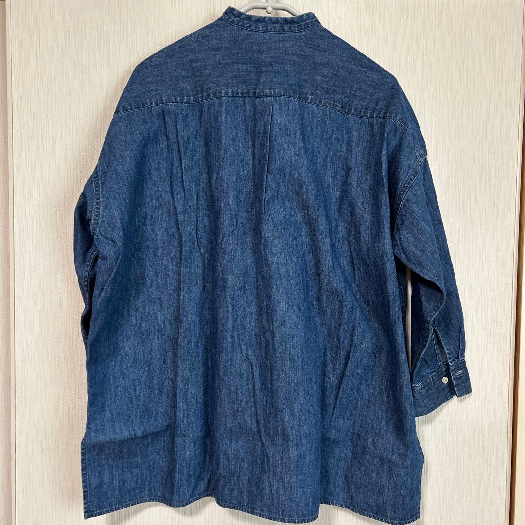 Sora様専用ネストローブ デニムバンドカラーシャツ - メルカリ