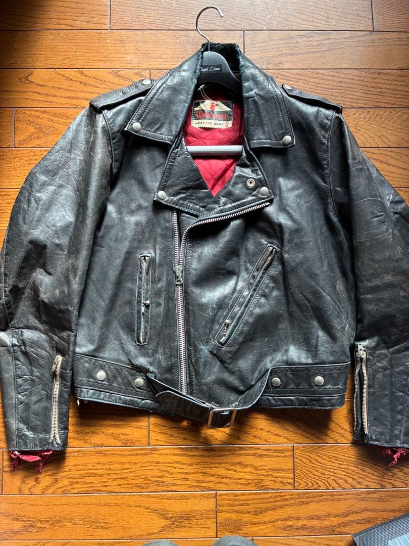 希少モデル！要修理！60s Highwayman ライダースジャケット　牛革 60s Highwayman シングルライダース レザージャケット ビンテージ