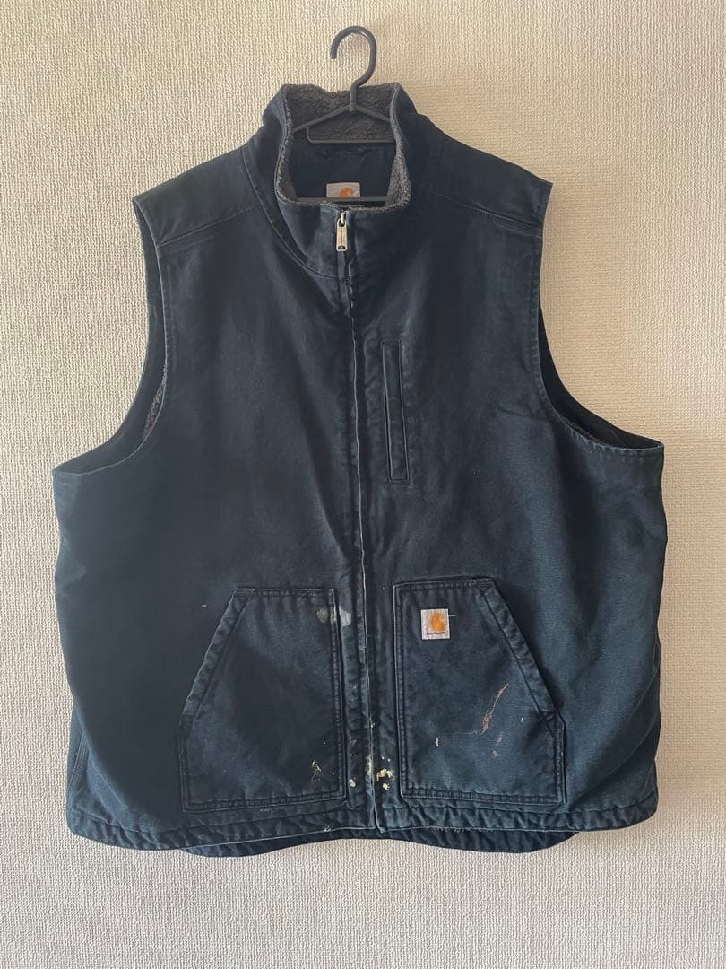 ★値下げ可能★ Carhartt カーハート ダックベスト ブラック 2XL CARHARTT Duck Vest M/BLACK カーハート ダックベスト ブラック