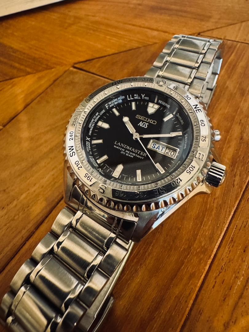 セイコーSEIKO AGS LANDMASTER ランドマスター キネティック - メルカリ