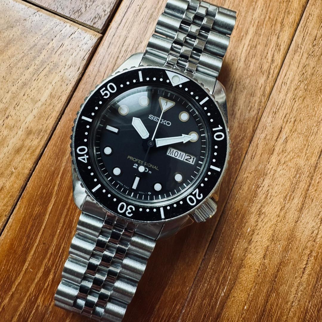 SEIKO 7C43-6010 セイコーダイバー レトロ 美品 ジュビリーブレス