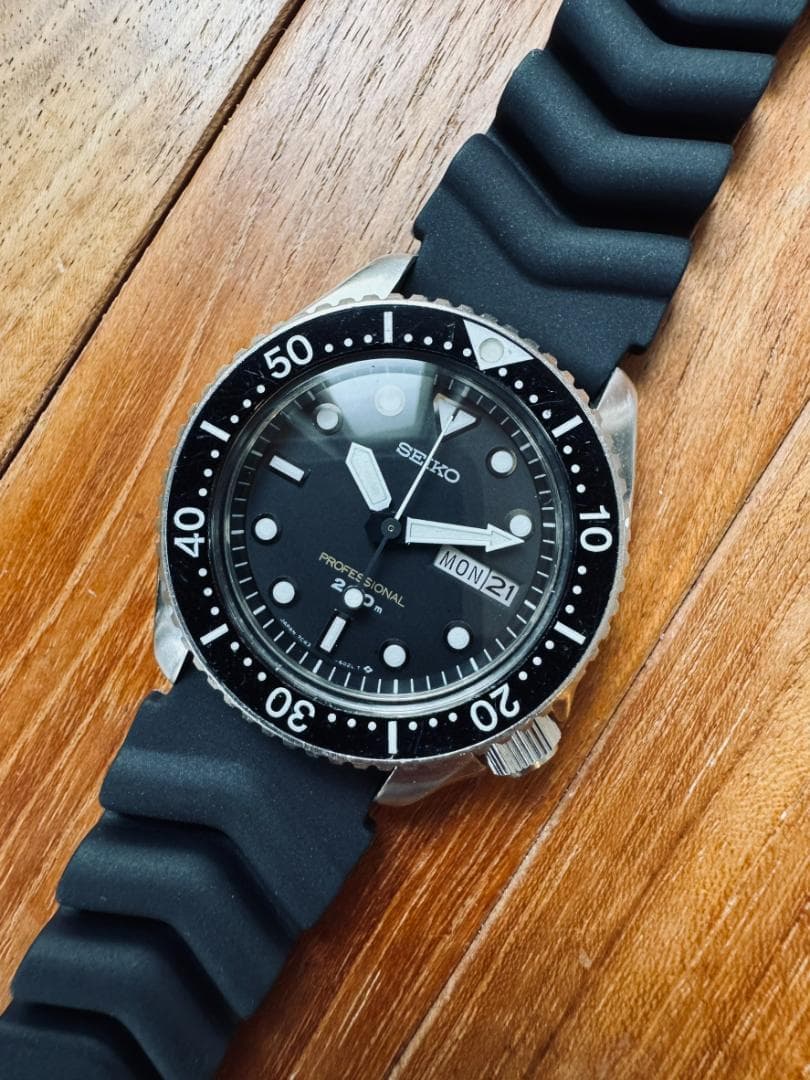SEIKO 7C43-6010 セイコーダイバー レトロ 美品 ジュビリーブレス