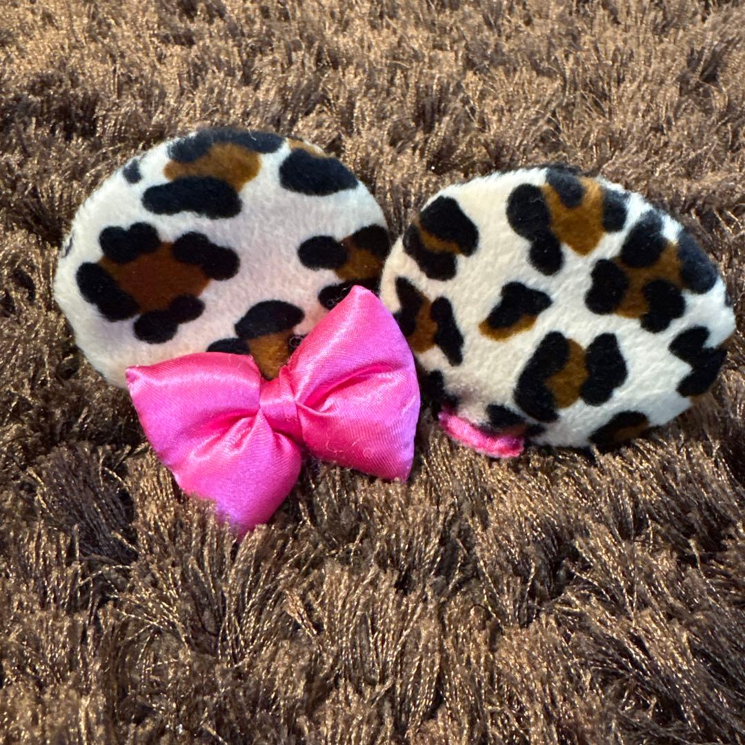 ミニー ヒョウ柄 パッチン ピン - メルカリ