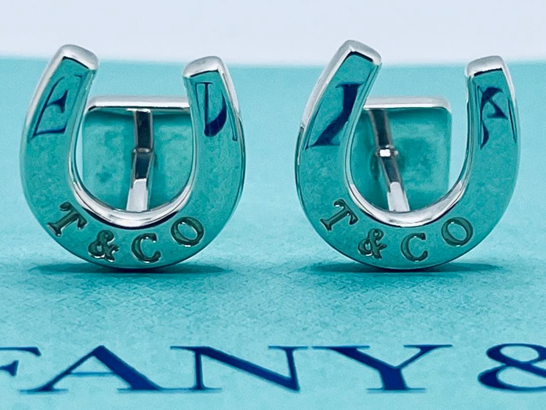 c753 ティファニー 希少 美品 ホースシュー カフリンクス 925 蹄鉄 蹄