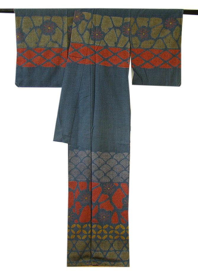 値下げ交渉OK！紬地 絞り入り 訪問着 正絹 B768