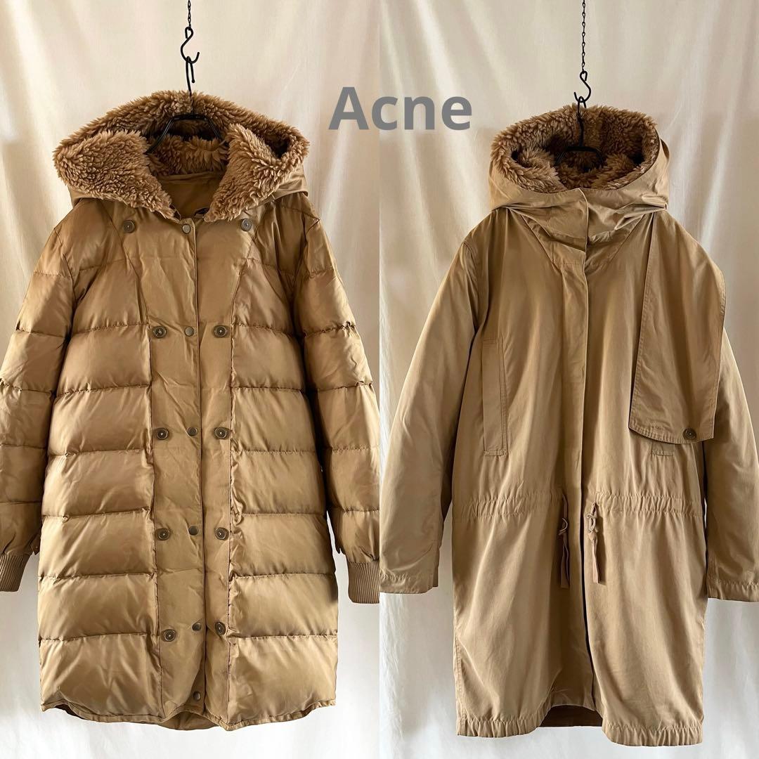 Acneアクネ ライナーダウン モッズコート - メルカリ