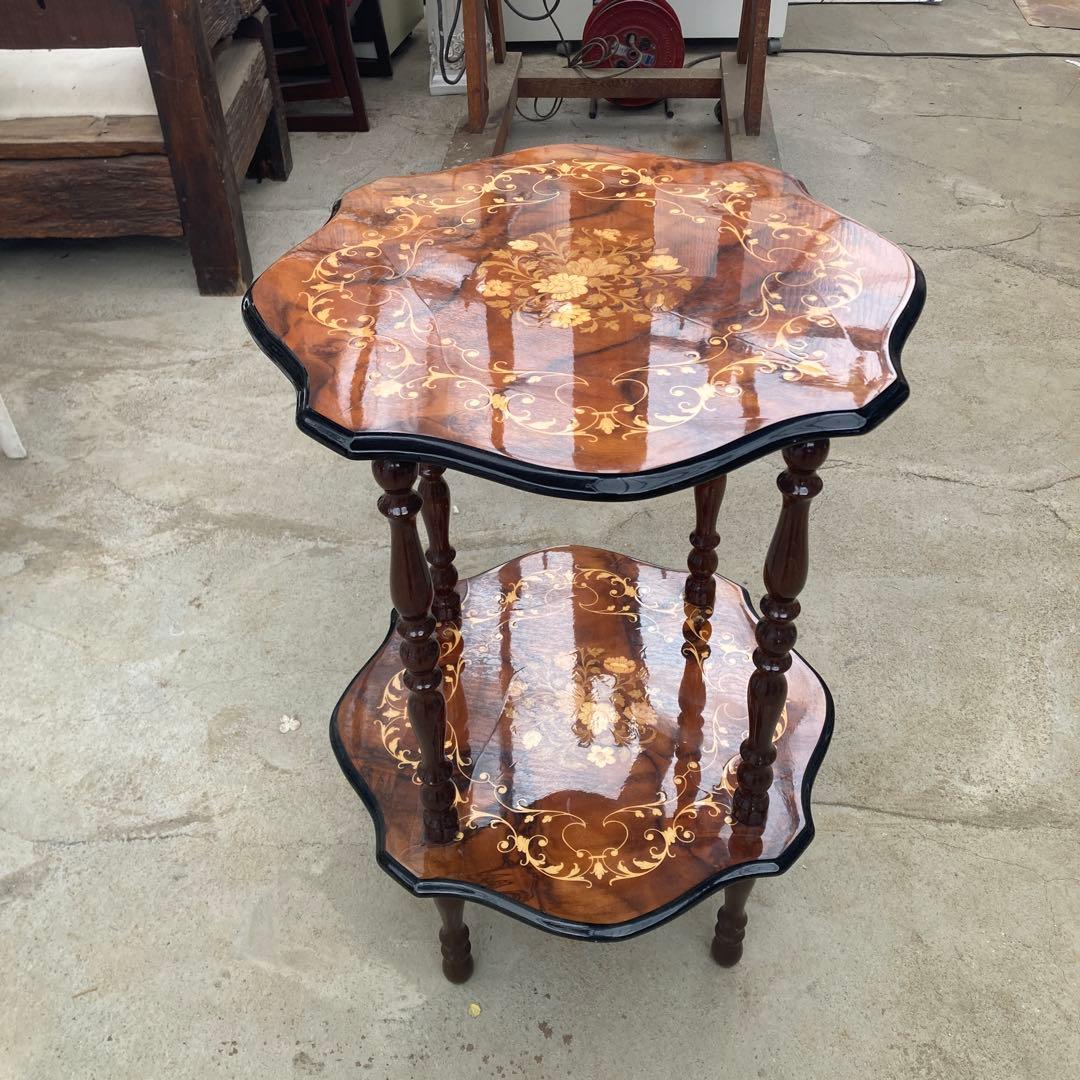 ニ*ん様 イタリア製 象嵌 ティーワゴン 2段 西洋 アンティーク ニ*ん様 イタリア製 象嵌 ティーワゴン 2段 西洋 アンティーク 2026年