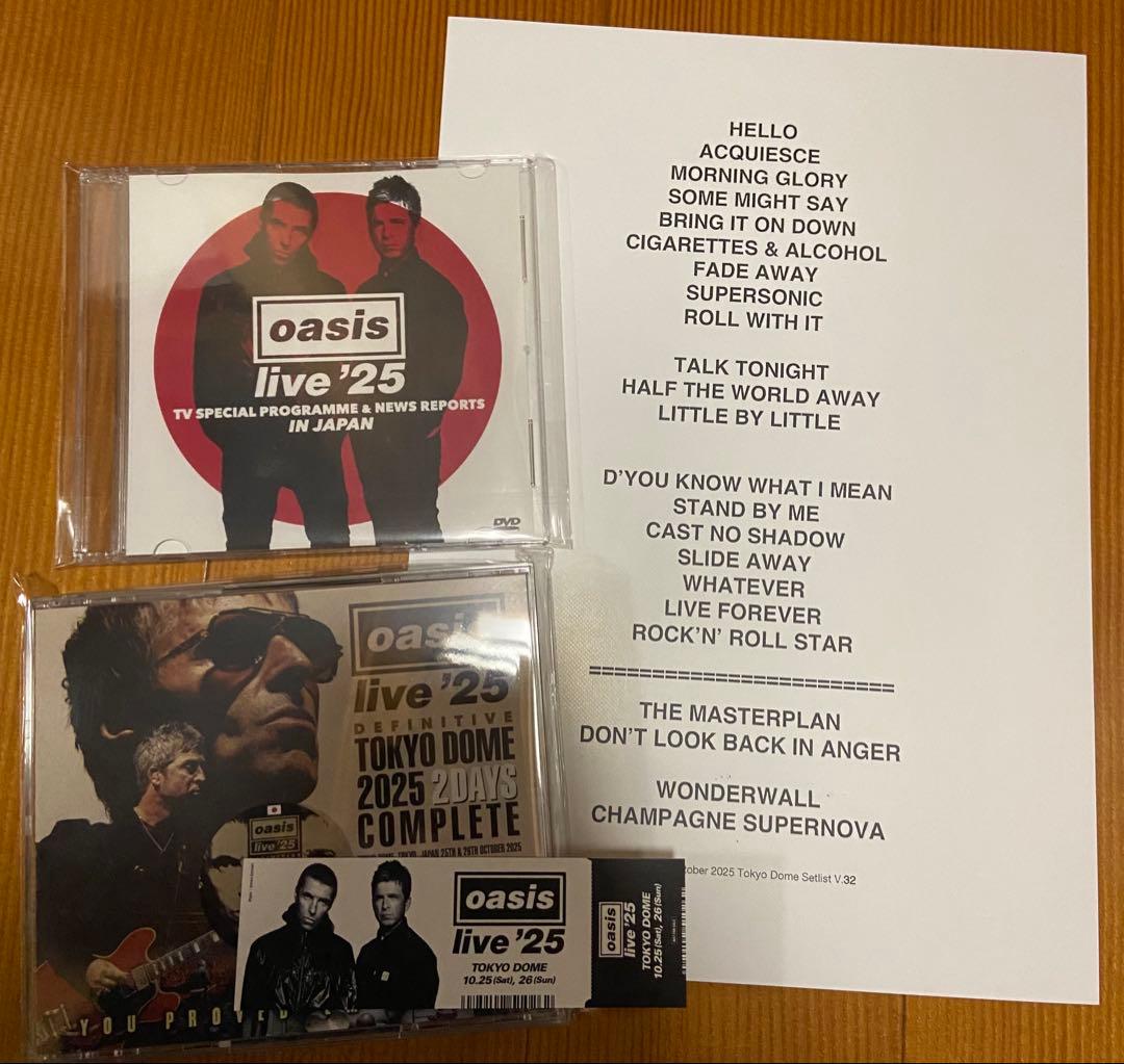 oasis DEFINITIVE TOKYO DOME 2025 LH おまけ付 oasis DEFINITIVE TOKYO DOME 2025 LH 特典付き - メルカリ